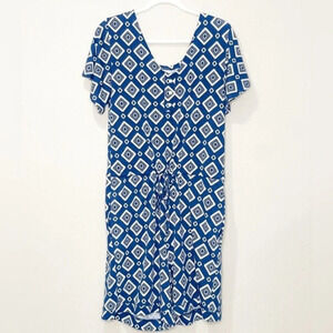 Lularoe Xanthe‎ Romper Aztec Print Boho Blue White Size XS NWOT